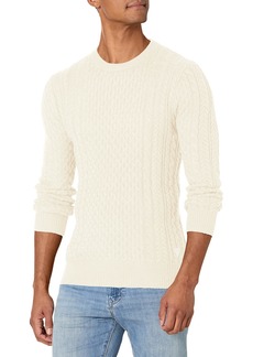 GUESS Men's Paise Cable-Knit Sweater  L