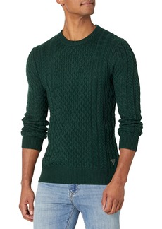 GUESS Men's Paise Cable-Knit Sweater  S