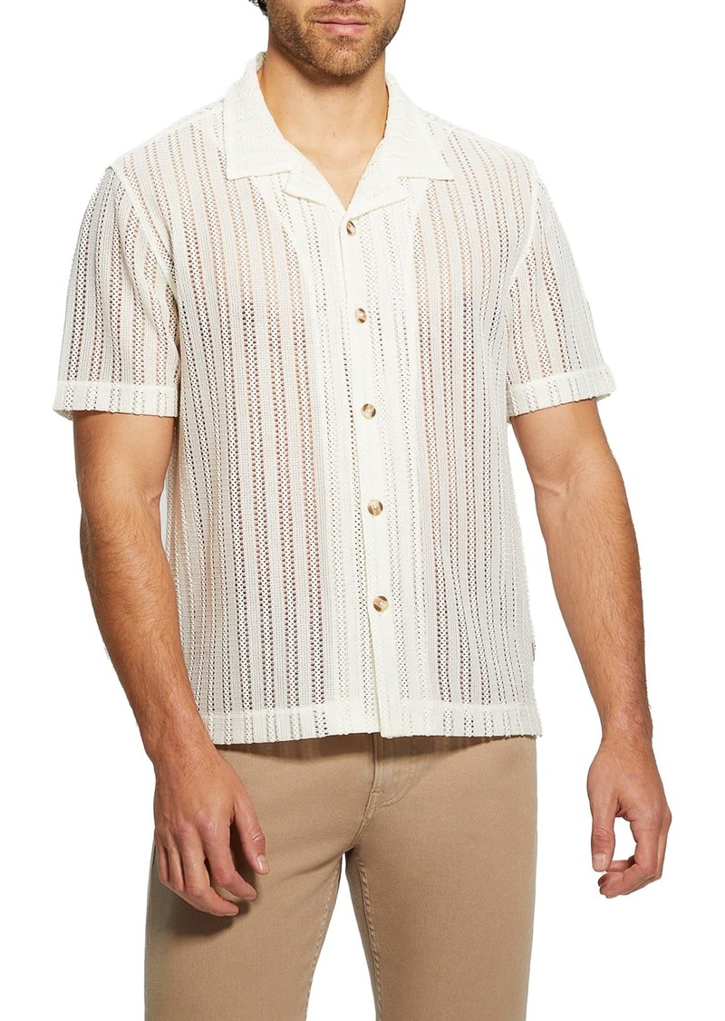 GUESS Men's Panama Solid Knit Shirt