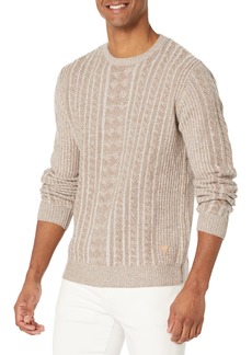 GUESS Men's Phil Cable Knit Sweater  L