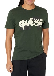GUESS Men's Eco Graffiti Logo Short Sleeve Tee