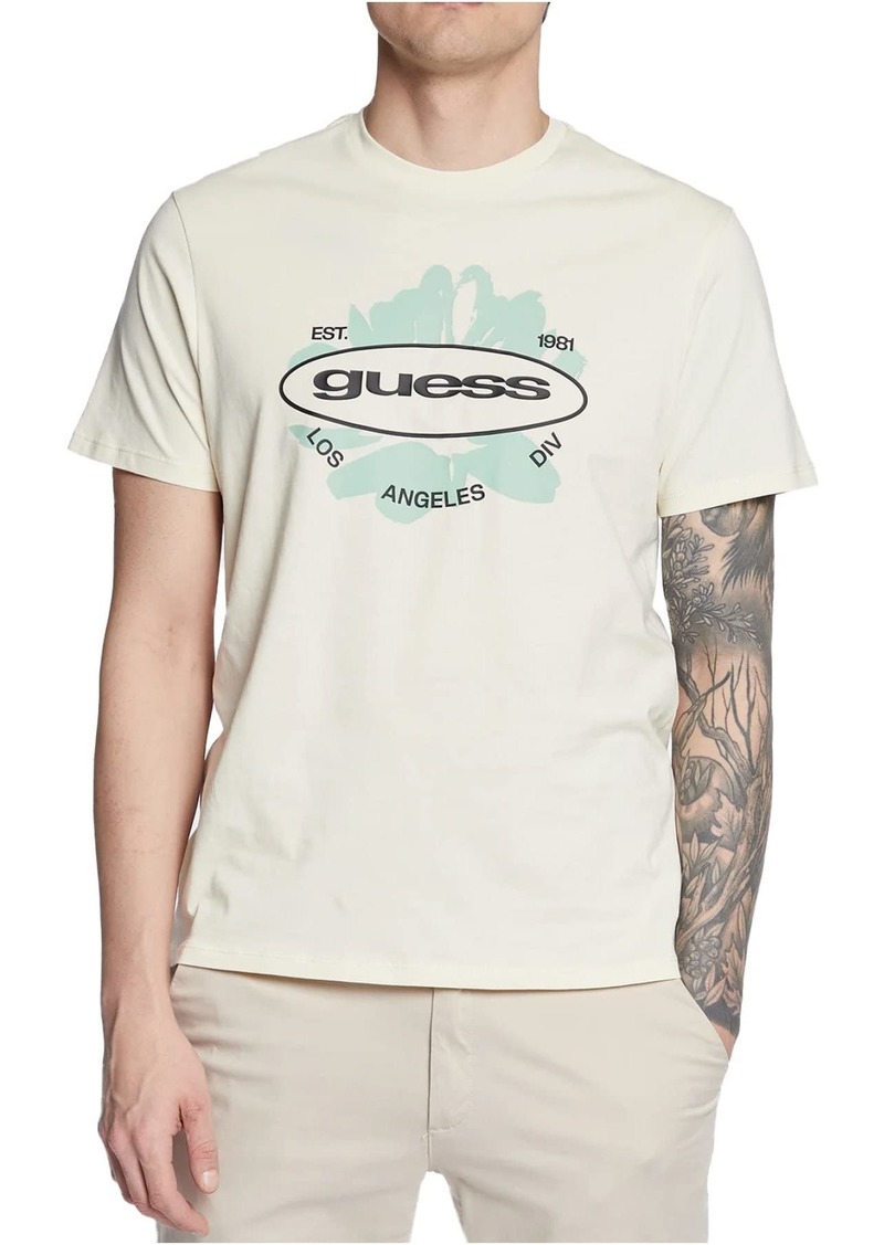 GUESS Men's Short Sleeve Basic La Logo Tee