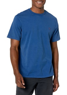GUESS Men's Short Sleeve Crew Neck Triangle Tee