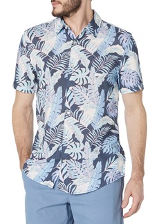 GUESS Men's Short Sleeve Eco Rayon Indgo Shirt