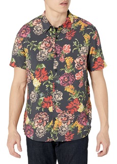GUESS Men's Short Sleeve Eco Rayon Shirt  Extra Extra Large