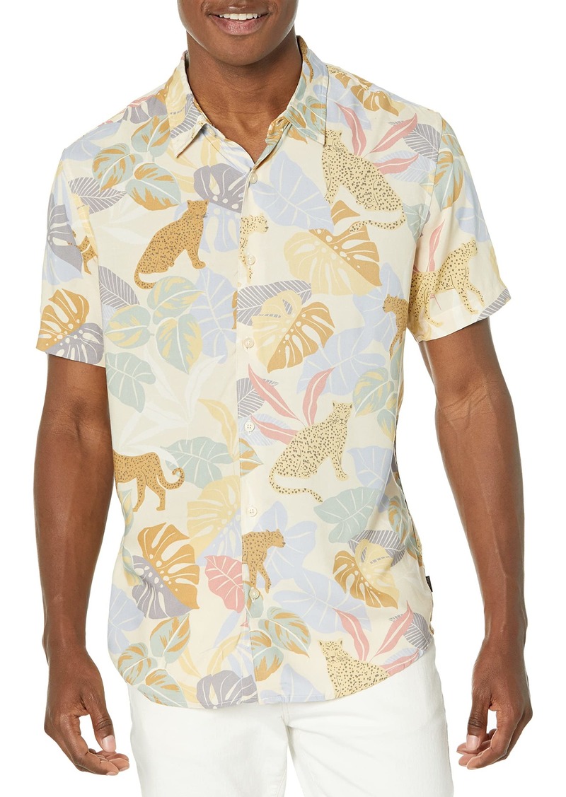 GUESS Men's Short Sleeve Eco Rayon  Shirt