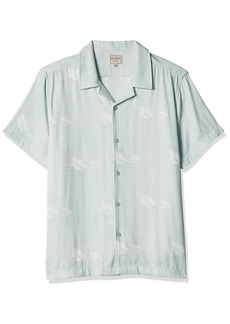 GUESS Men's Short Sleeve Roma Jacquard Shirt
