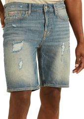 Guess Men's Slim Destroyed Denim Shorts