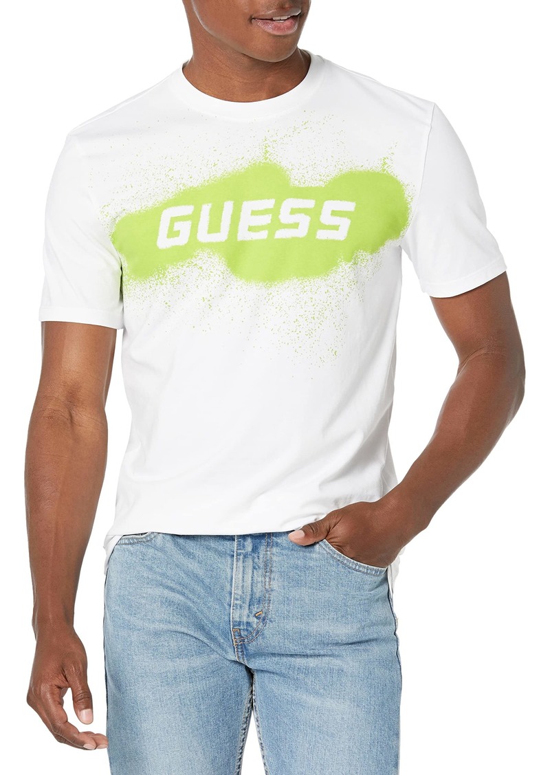 GUESS Men's Sly Crew Neck Print T-Shirt