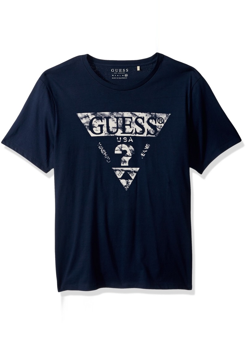 guess triangle t shirt