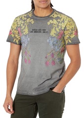 GUESS Men's Washed Floral Tee  L