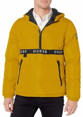 GUESS Men's Wind & Water Resistant Hooded Pullover Puffer Jacket