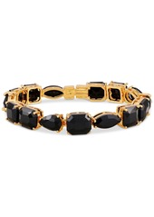 Guess Mixed Cut Crystal Statement Flex Bracelet - Gold/Aqua/Topaz/Light Peach