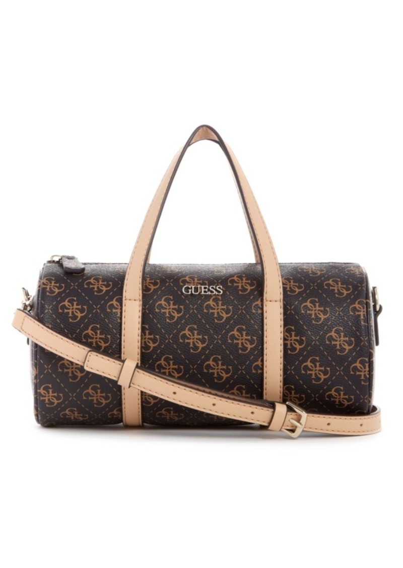 guess logo affair duffle bag