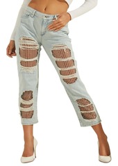 Guess Sequin Straight Leg Jeans
