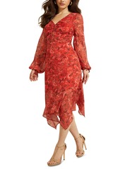 Guess Seraphina Floral Midi Dress