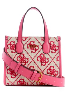 GUESS Lisbet Woven Small Convertible Chain Crossbody - Macy's