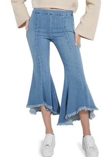 GUESS Sofia 1981 Frayed Ankle Flare Jeans