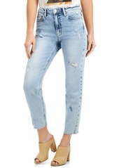 Guess The It Girl Distressed Raw-Hem Skinny Jeans