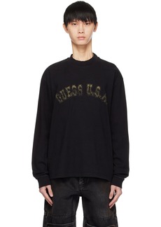 GUESS USA Black Faded Long Sleeve T-shirt