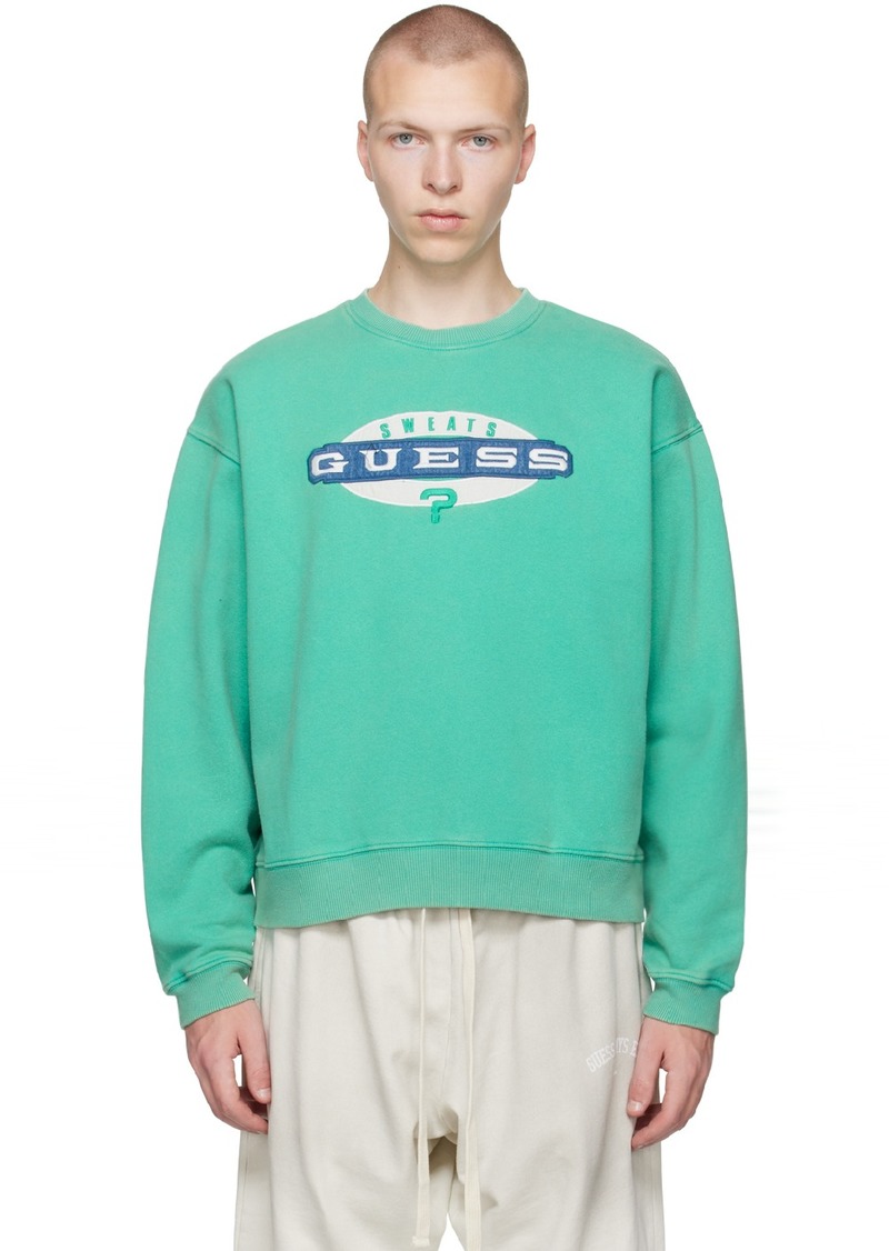 GUESS USA Blue Crewneck Sweatshirt