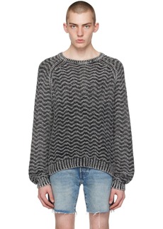 GUESS USA Gray Herringbone Sweater