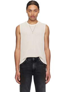 GUESS USA Off-White Printed Tank Top