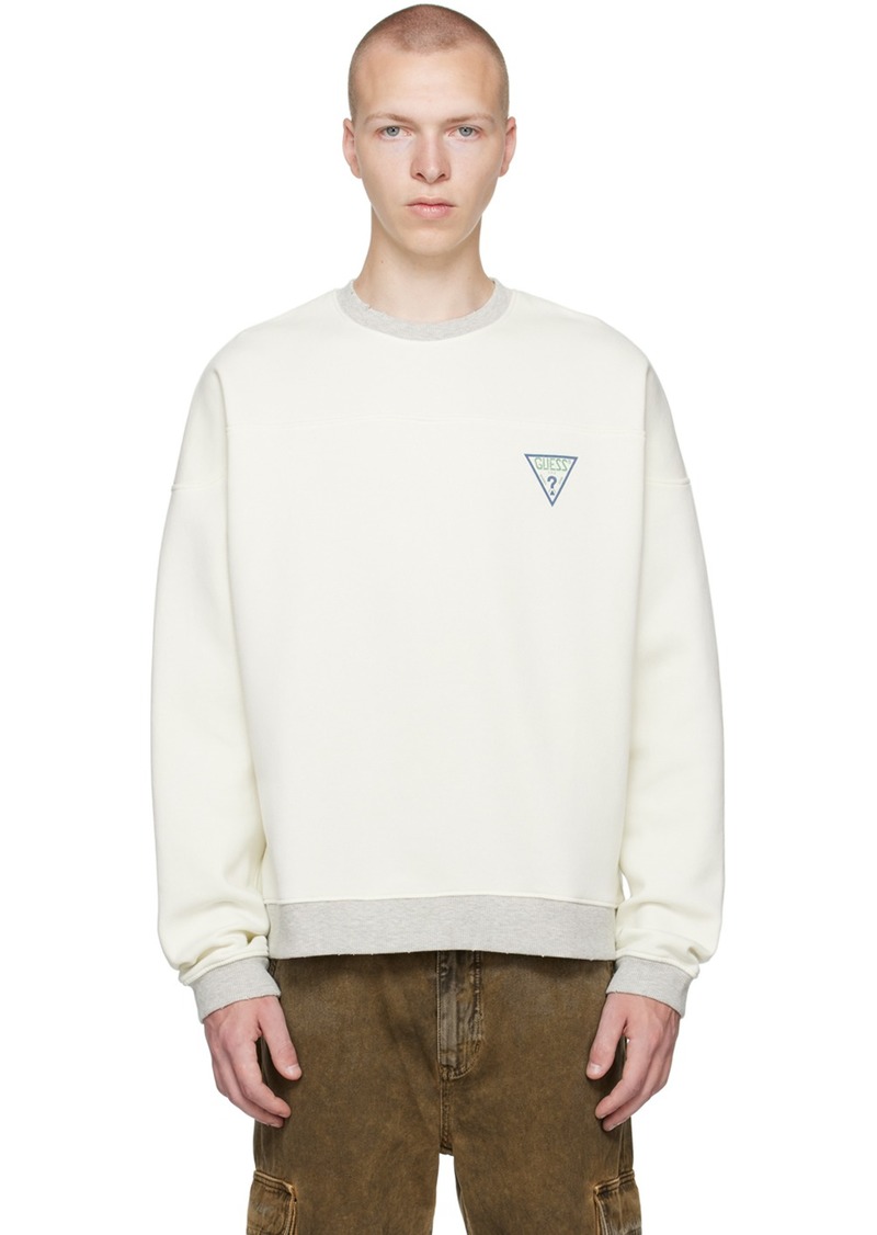 GUESS USA Off-White Relaxed Sweatshirt