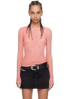 GUESS USA Pink Faded Long Sleeve T-Shirt