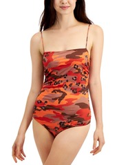 Guess Vember Printed Thong Bodysuit