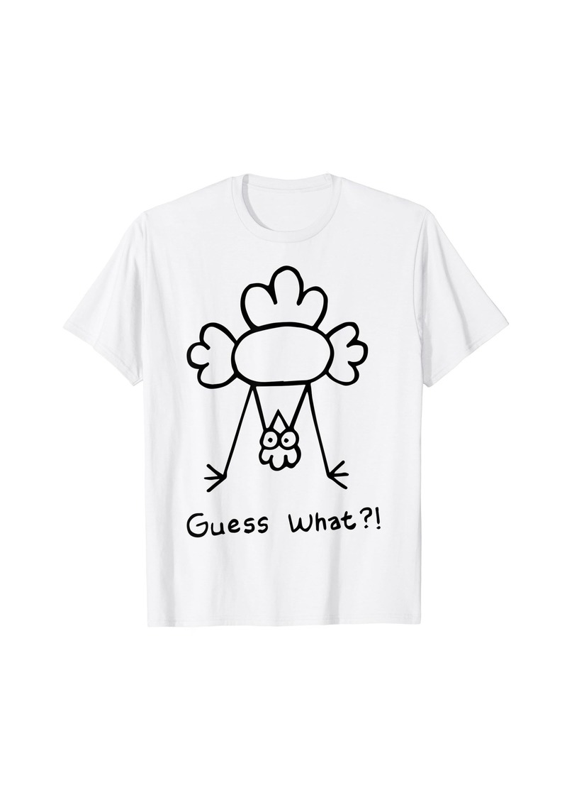 Guess What Chicken Butt Funny Chicken Meme T-Shirt