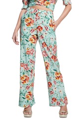 Guess Women's Adele Floral High Rise Straight-Leg Pants - ROSE MEADOWS PRINT