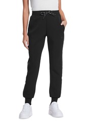 Guess Women's Allie Logo-Tape Cuffed Sweatpants - Jet Black A996