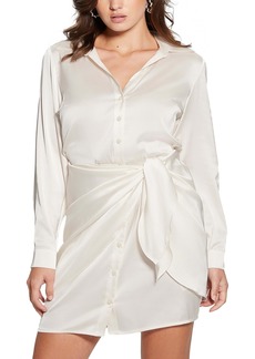 Guess Women's Alya Wrap-Style Mini Dress - CREAM WHITE