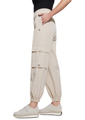 Guess Women's Aurelie Elasticated-Hem Cargo Pants - FAWN TAUPE