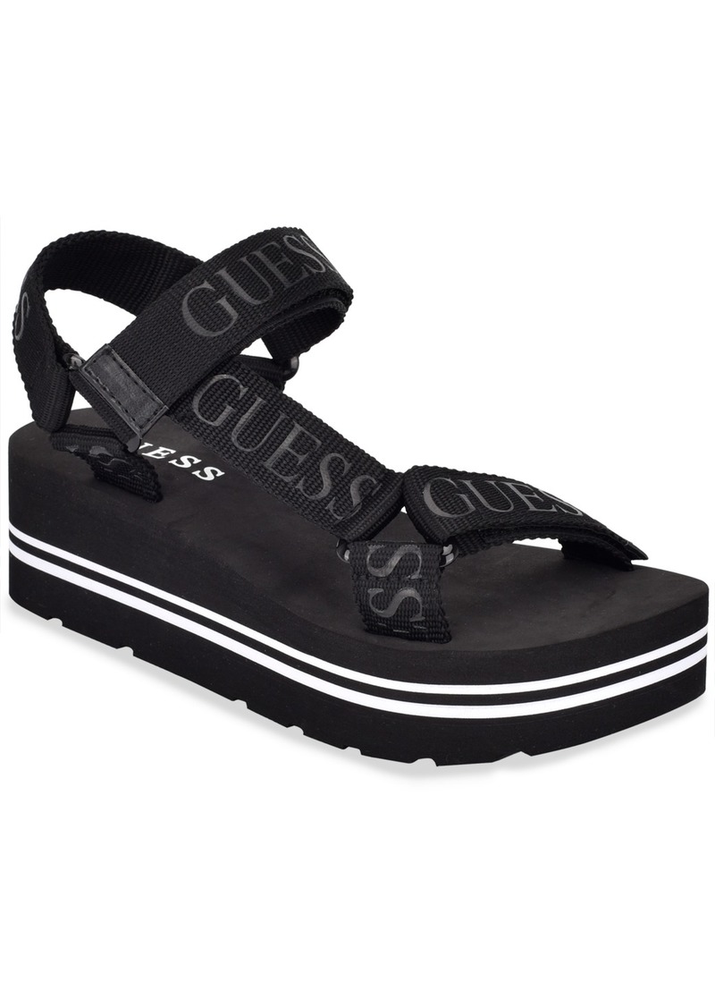 guess sandals platform