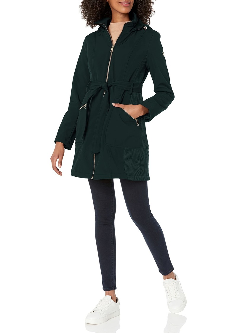 GUESS Softshell Coat– Casual Transitional Jacket for Women Fall to Winter Wardrobe