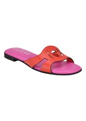 Guess Women's Ciella Logo One Band Slide Open Toe Sandals - Red