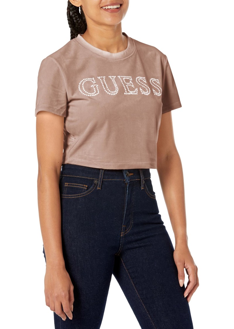 GUESS Women's Couture Crop Tee