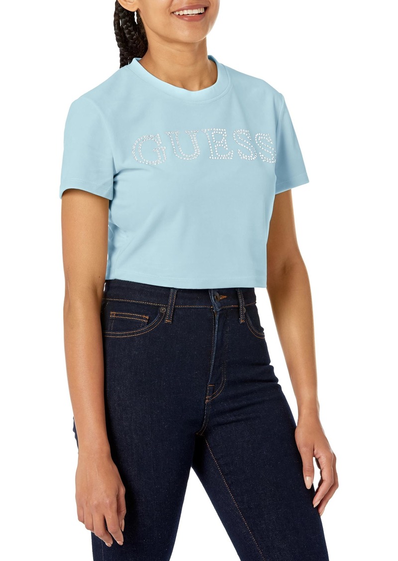 GUESS Women's Couture Crop Tee