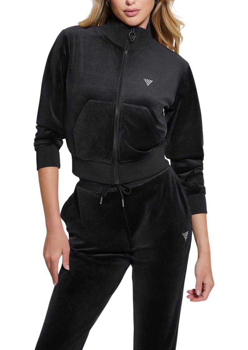 GUESS Women's Eco Couture Full Zip Sweatshirt