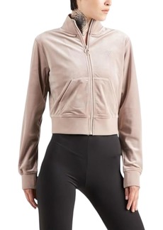 GUESS Women's Couture Full Zip Sweatshirt