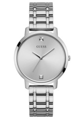 Guess Diamond-Accent Stainless Steel Bracelet Watch 40mm