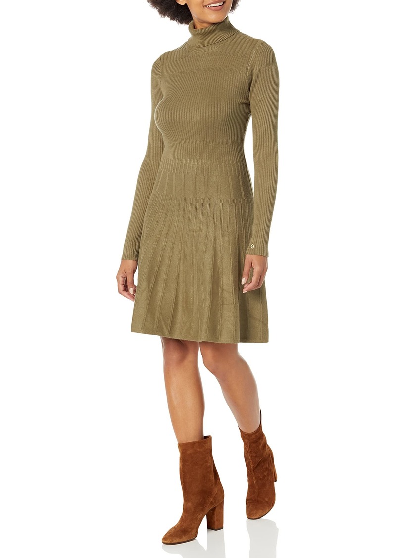 Guess Women's Eco Essential Amelia Long Sleeve Turtleeck Dress