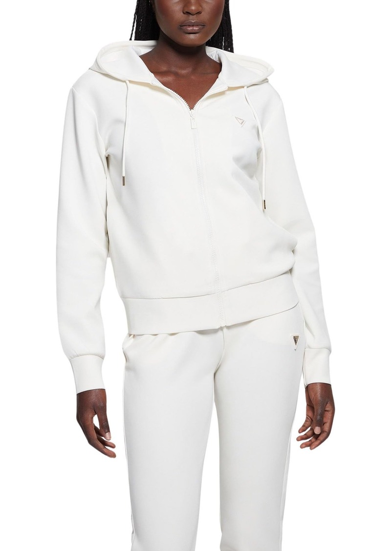 GUESS Women's Eco Olympe Full Zip Hoodie Sweatshirt