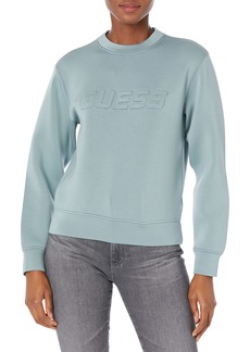 GUESS Women's Elly Crew Neck Sweatshirt  Extra Small