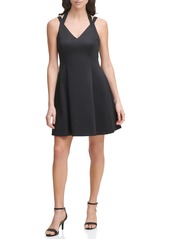 GUESS Women's Embossed Scuba Sleeveless Dress