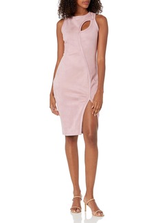GUESS Women's Fitted Cutout Tank Dress with Slit