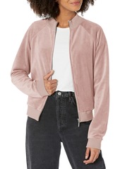 GUESS Women's ES G-Charm Logo Track Jacket POSH Taupe