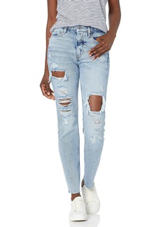 GUESS Women's Girly Straight Leg Jean in The Storm